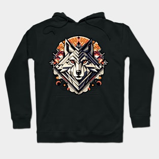 Abstract Animal Wolf 4 Hoodie